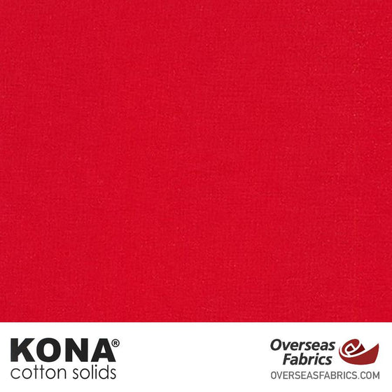 Kona Cotton Solids Red - 44" wide - Robert Kaufman quilting fabric