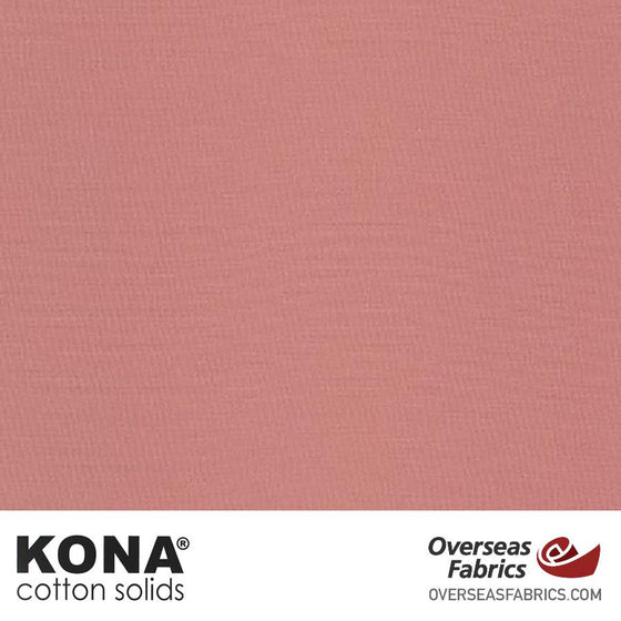 Kona Cotton Solids Rose - 44" wide - Robert Kaufman quilting fabric