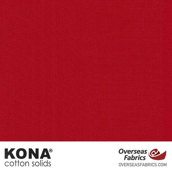 Kona Cotton Solids Ruby - 44" wide - Robert Kaufman quilting fabric