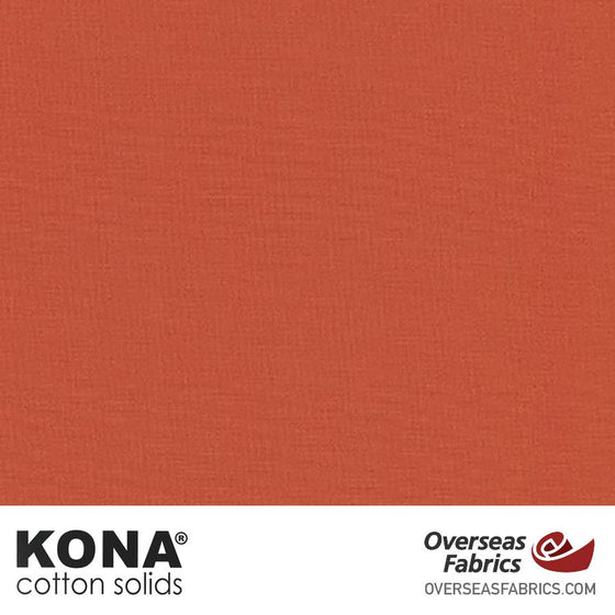 Kona Cotton Solids Sienna - 44" wide - Robert Kaufman quilting fabric