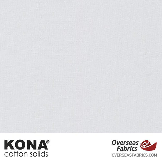 Kona Cotton Solids Silver - 44" wide - Robert Kaufman quilting fabric