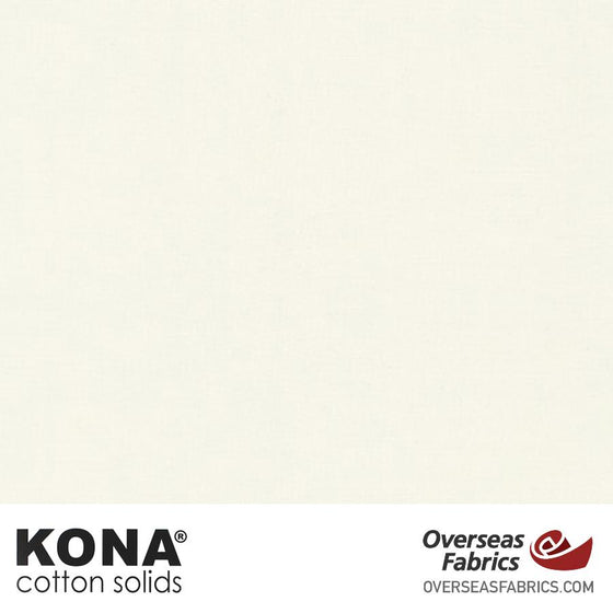 Kona Cotton Solids Snow - 44" wide - Robert Kaufman quilting fabric