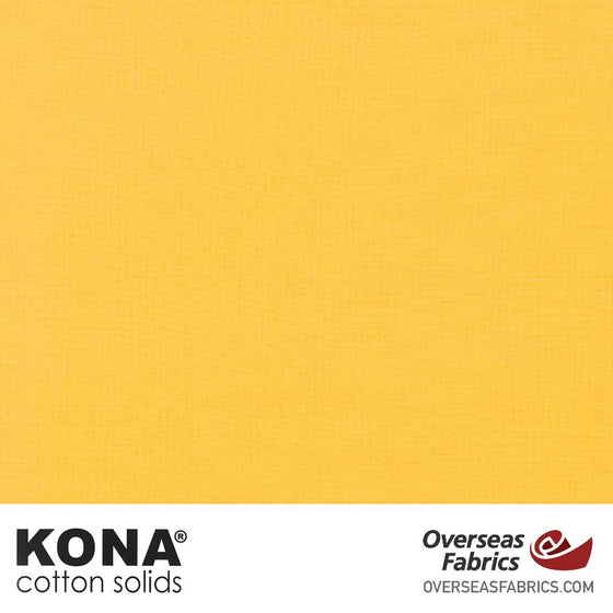 Kona Cotton Solids Sunflower - 44" wide - Robert Kaufman quilting fabric