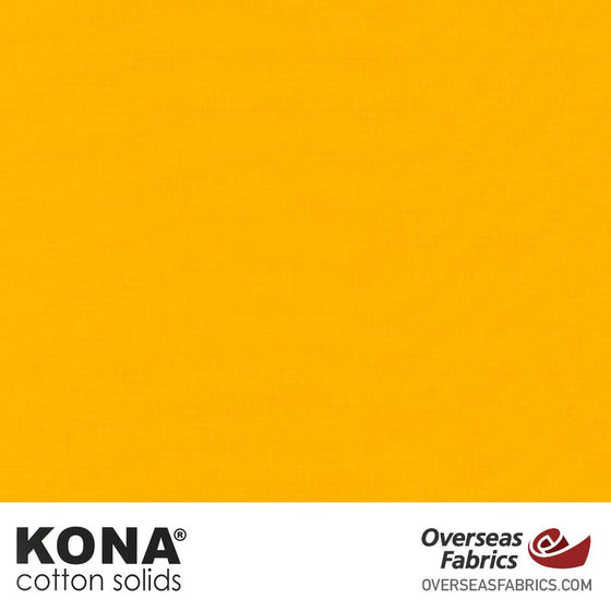 Kona Cotton Solids Sunny - 44" wide - Robert Kaufman quilting fabric