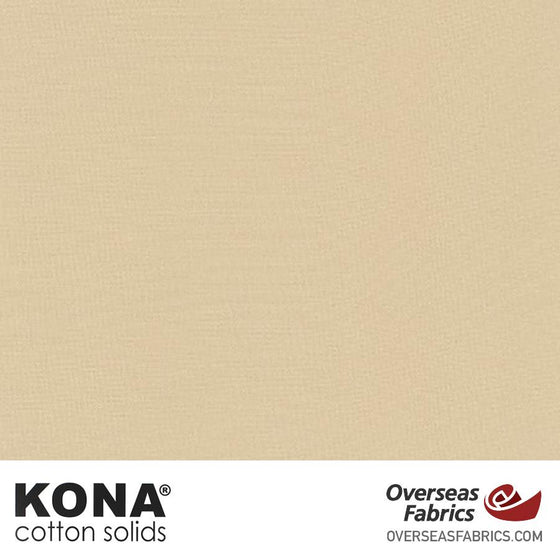 Kona Cotton Solids Tan - 44" wide - Robert Kaufman quilting fabric