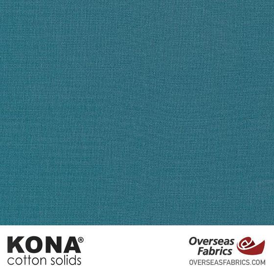 Kona Cotton Solids Teal Blue - 44" wide - Robert Kaufman quilting fabric
