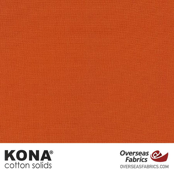 Kona Cotton Solids Terracotta - 44" wide - Robert Kaufman quilting fabric