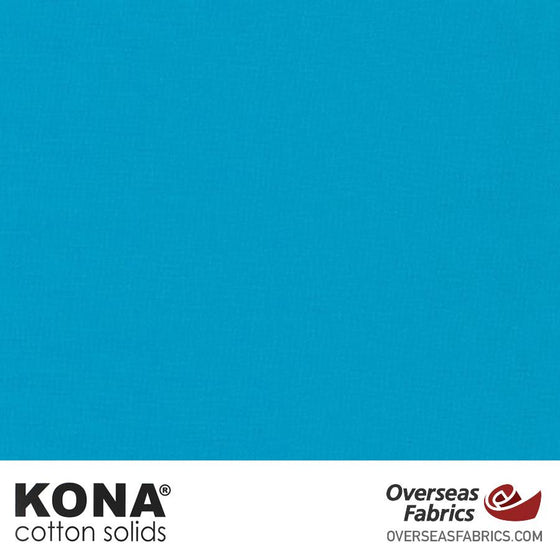 Kona Cotton Solids Turquoise - 44" wide - Robert Kaufman quilting fabric