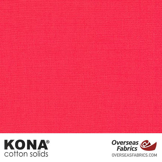 Kona Cotton Solids Watermelon - 44" wide - Robert Kaufman quilting fabric