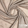 Linen Cotton 56" - Vine Embroidery, Brown (Jul 2021)