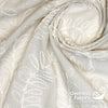 Linen Rayon Blend 60" - Floral Embroidery, Ivory