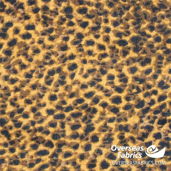 Nylon Lycra Knit 45" - Cheetah Spots, Brown