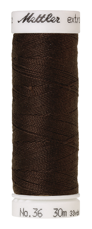 Mettler Extra Strong Polyester Thread, 30m - #1002 Very Dark Brown