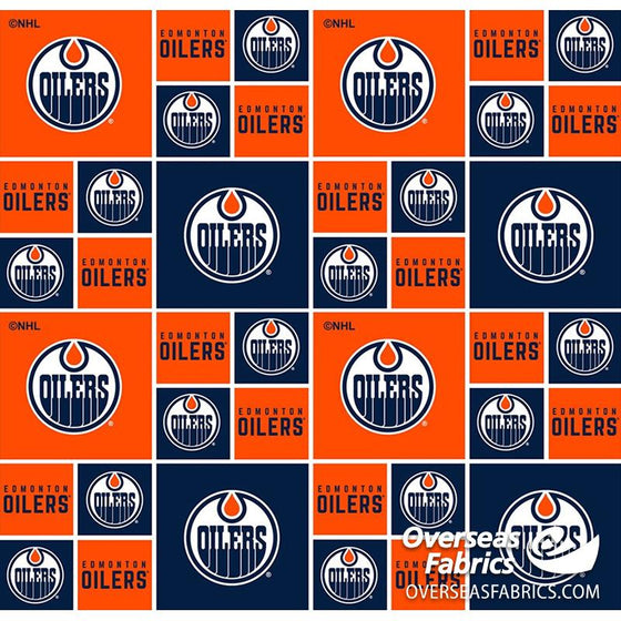 NHL Quilting Cotton - Edmonton Oilers