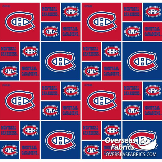NHL Quilting Cotton - Montreal Canadiens