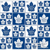 NHL Quilting Cotton - Toronto Maple Leafs (Damaged, see desc & picture)