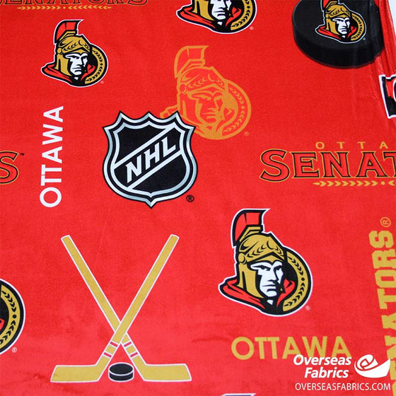 Licensed NHL Minky 60" - Ottawa Senators