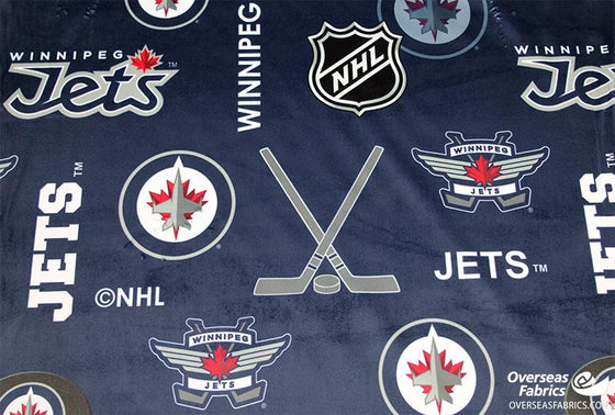 Licensed NHL Minky 60" - Winnipeg Jets