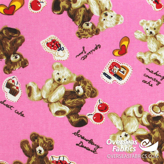 Canvas Print 60" - Pink Bears