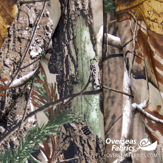 Twill Print 60" - Realtree Camouflage, Brown