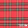 Twill Print 60" - Small Plaid, Red