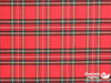 Twill Print 60" - Small Plaid, Red