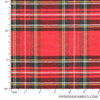 Twill Print 60" - Small Plaid, Red