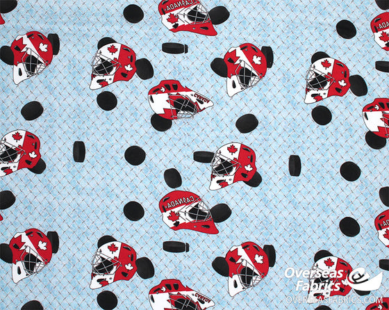 Quilters Choice - Canada's Game 2, Goalie Helmets, Blue