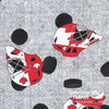Quilters Choice - Canada's Game 2, Goalie Helmets, Grey