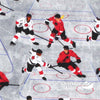 Quilters Choice - Canada's Game 2, Hockey Players, Grey
