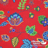 QT Fabrics - Beaded Blooms, Red