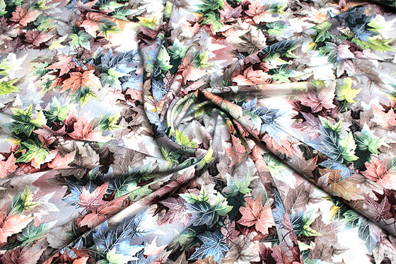 Dress Rayon 60" - Design 4, Fantastic Foliage, Green (Summer 2022)