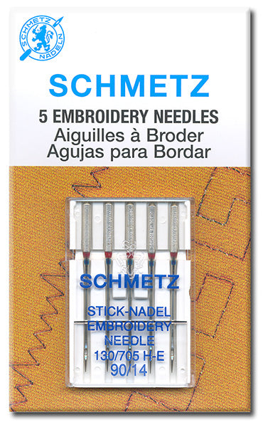 Schmetz - Embroidery Needles, Size 90/14