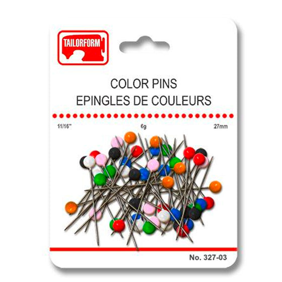 Tailorform - Color Pins, 2.7cm long (6g pack)