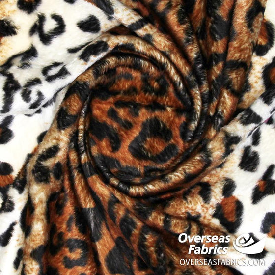 Velboa Faux Fur 60" - Cheetah Spots, Brown