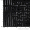 Burnout Velvet 60" - Tetris Blocks, Black