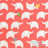 Windham Fabrics - Ellie, Baby Elephants, Coral