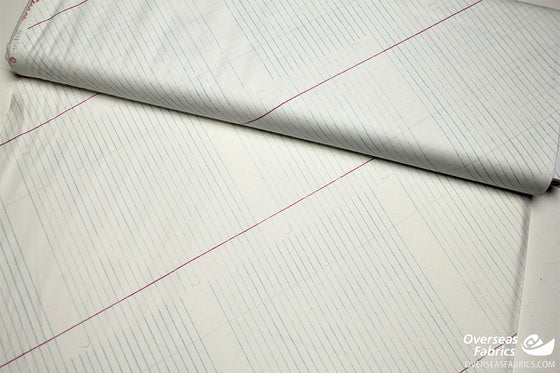 Windham Fabrics - Jot, Ruled Paper, White
