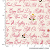 Windham Fabrics - Anything is Possible, Breast Cancer Words, White
