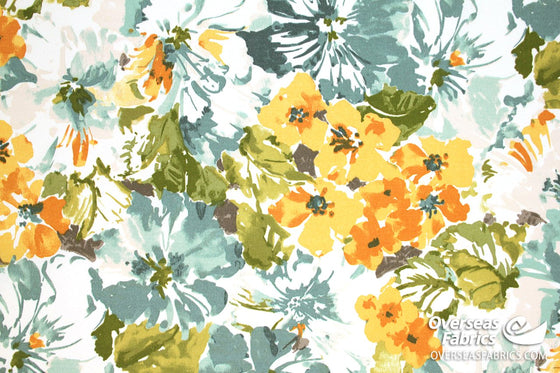 Bryant Outdoor Fabric 54" - Summer Garden, Ginger
